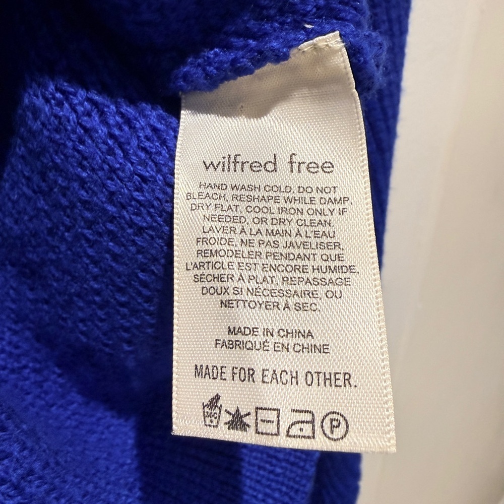 Wilfred Free 2XS Merino Wool Sweater Royal Blue - Picture 4 of 6